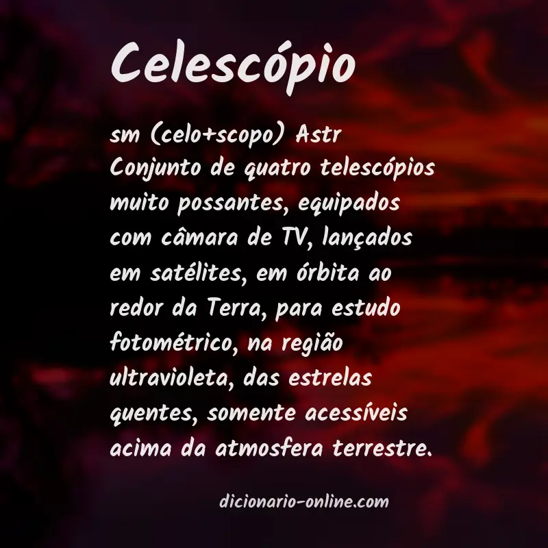 Significado de celescópio