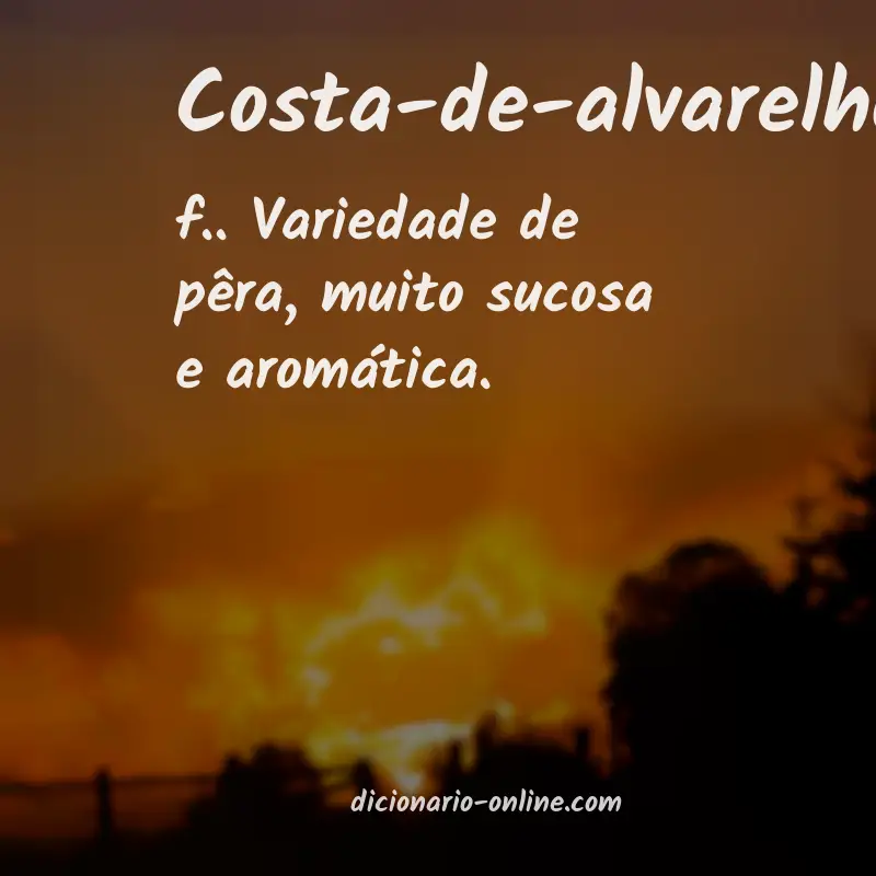 Significado de costa-de-alvarelhos