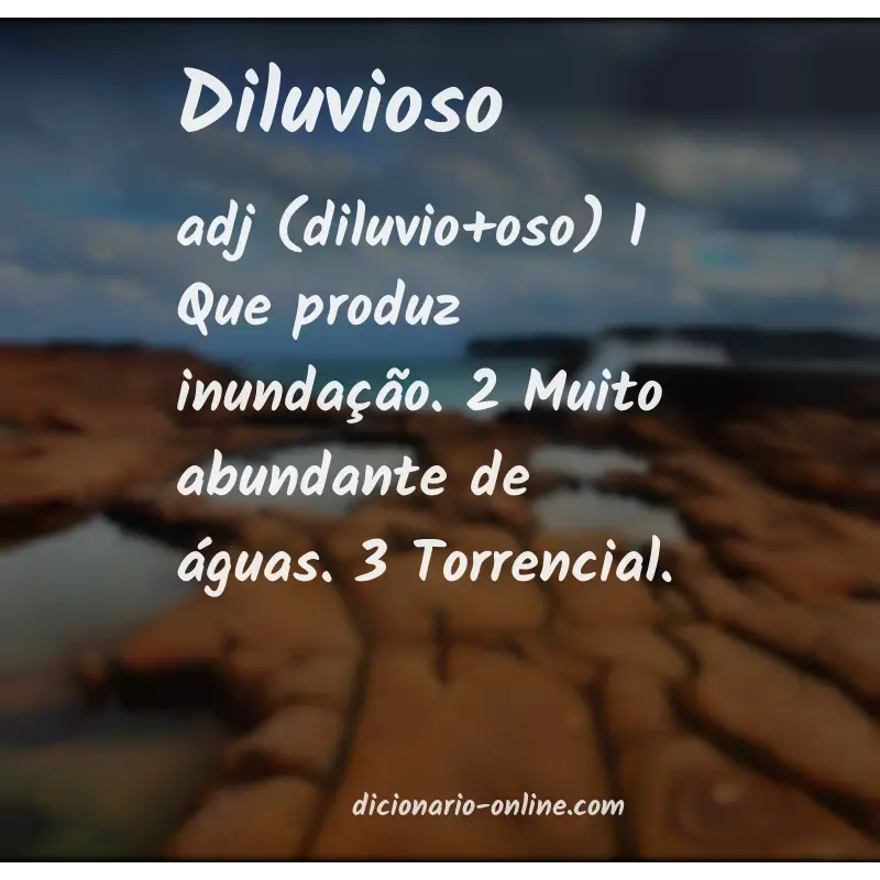 Significado de diluvioso