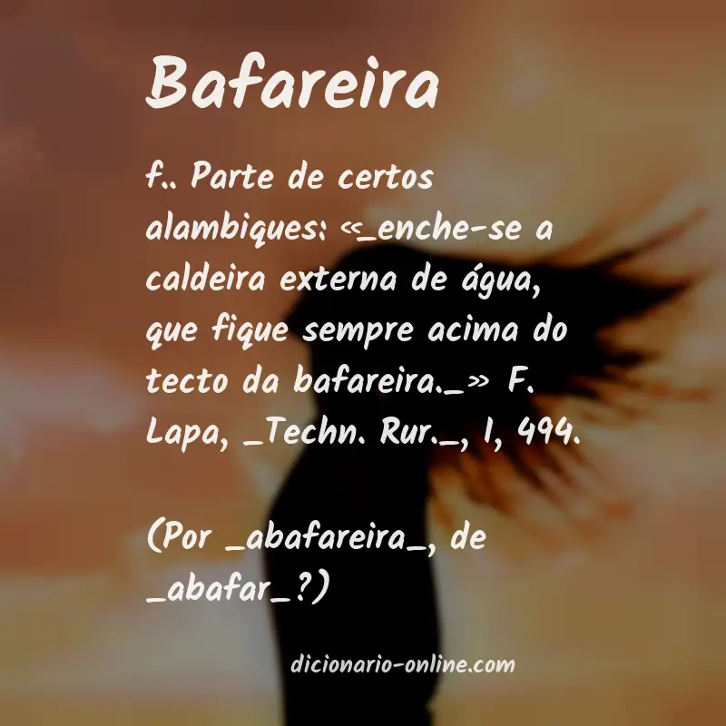 Significado de bafareira
