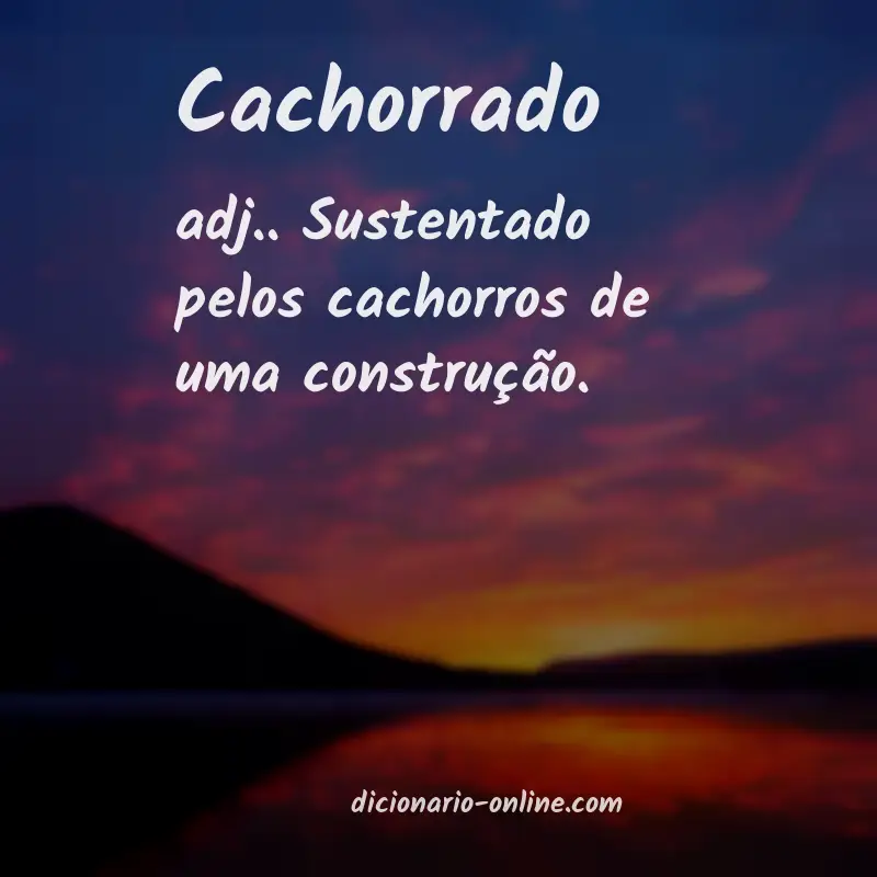 Significado de cachorrado