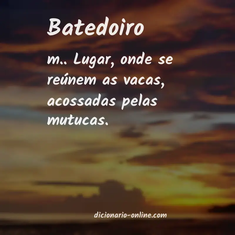 Significado de batedoiro