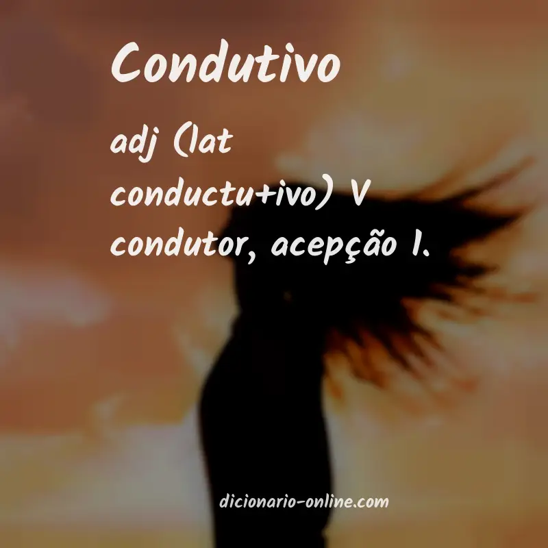 Significado de condutivo