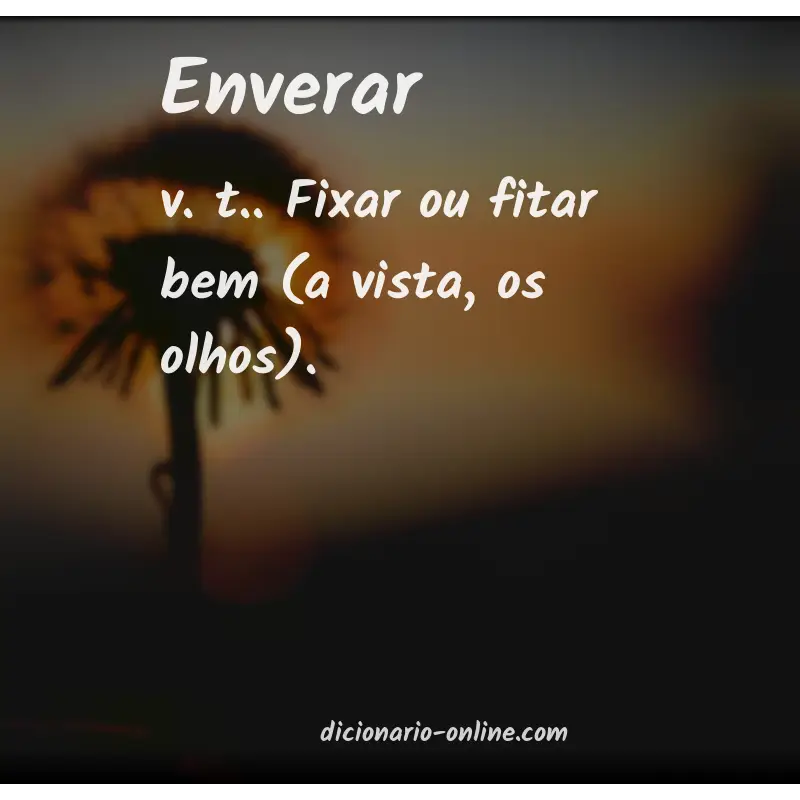 Significado de enverar