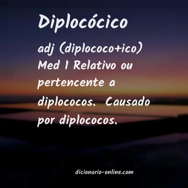 Significado de diplocócico