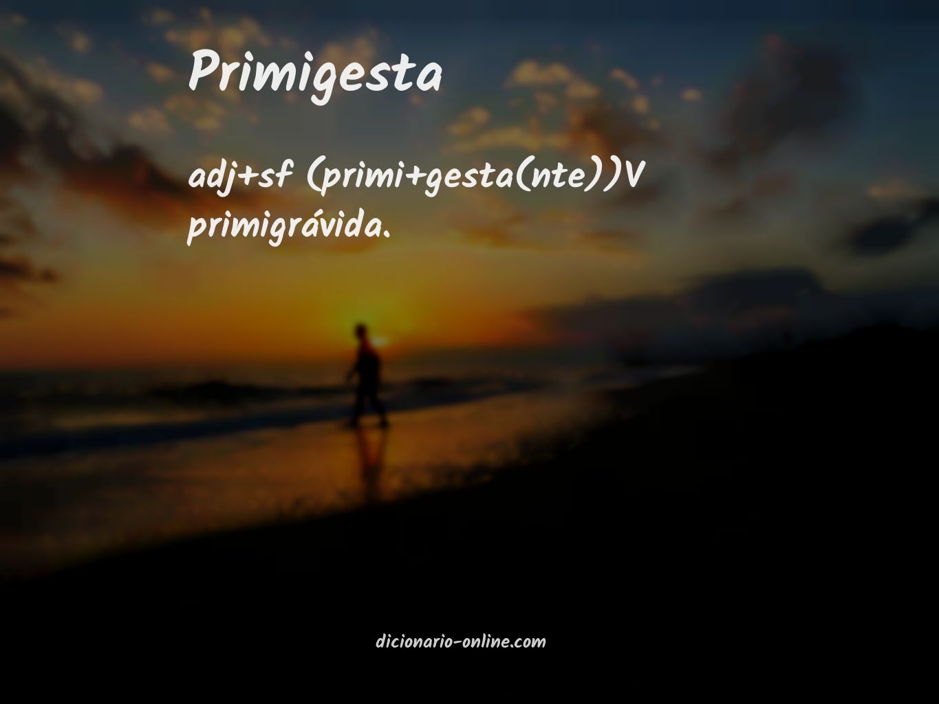 Significado de primigesta