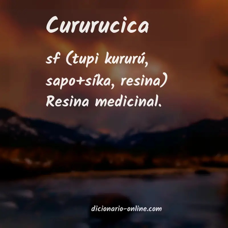 Significado de cururucica