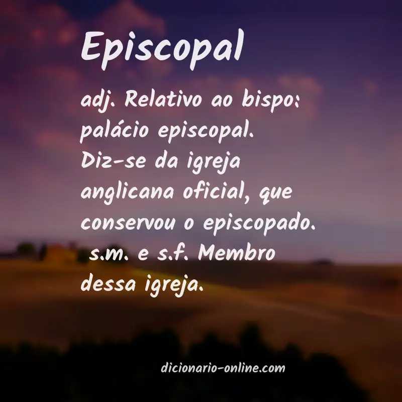 Significado de episcopal