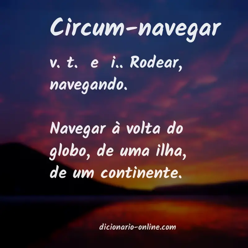Significado de circum-navegar