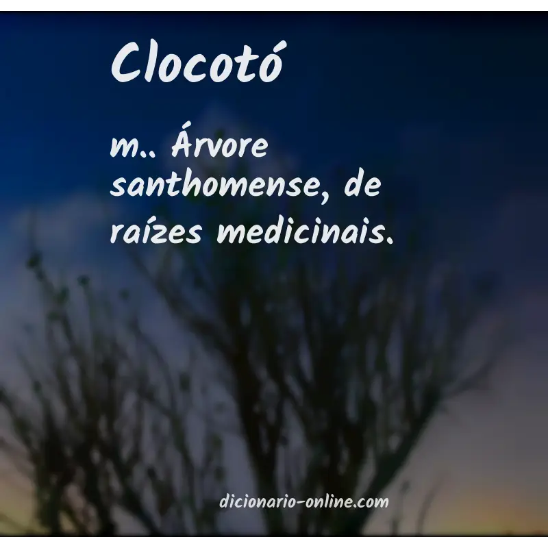 Significado de clocotó