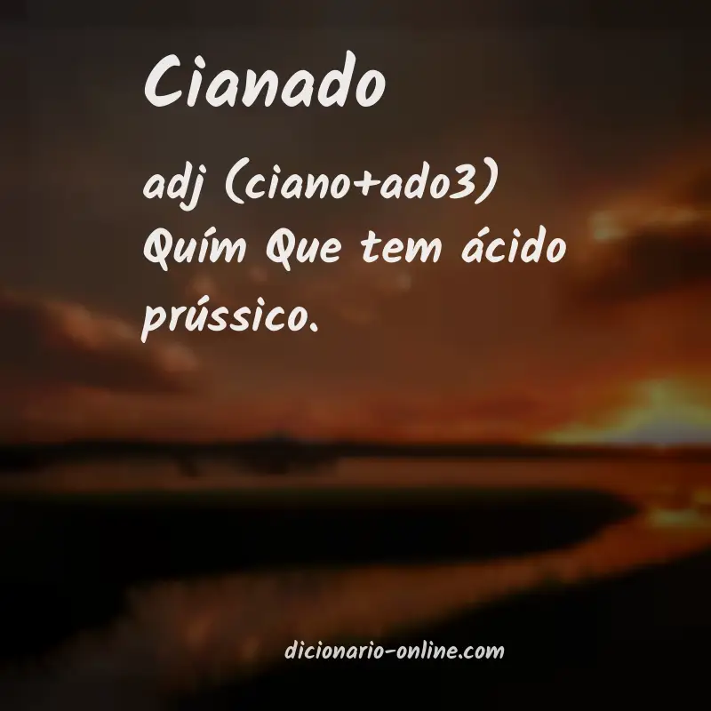 Significado de cianado