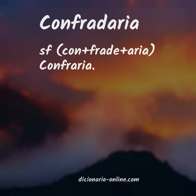 Significado de confradaria