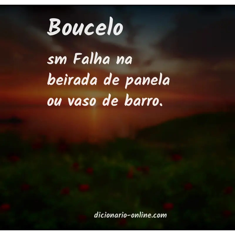 Significado de boucelo