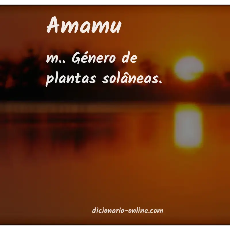 Significado de amamu