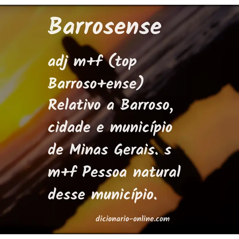 Significado de barrosense