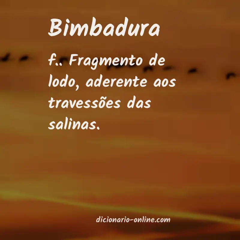 Significado de bimbadura