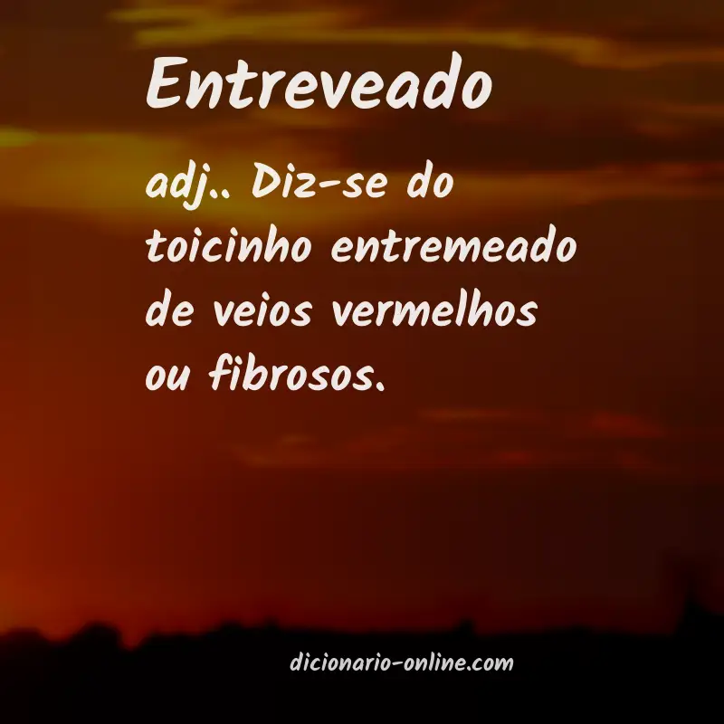 Significado de entreveado
