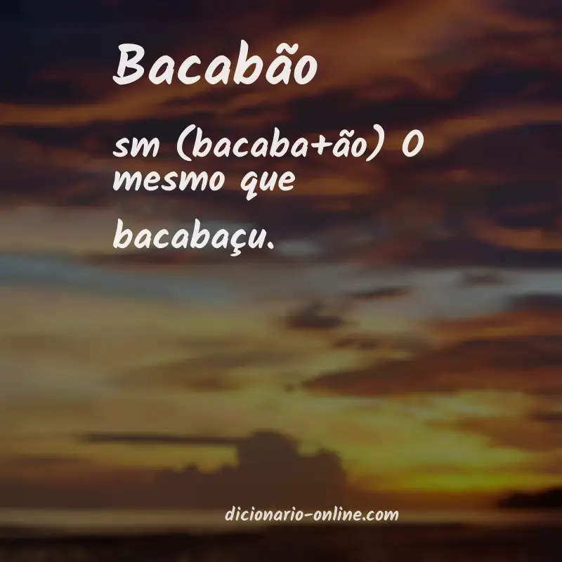 Significado de bacabão