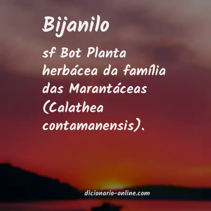Significado de bijanilo