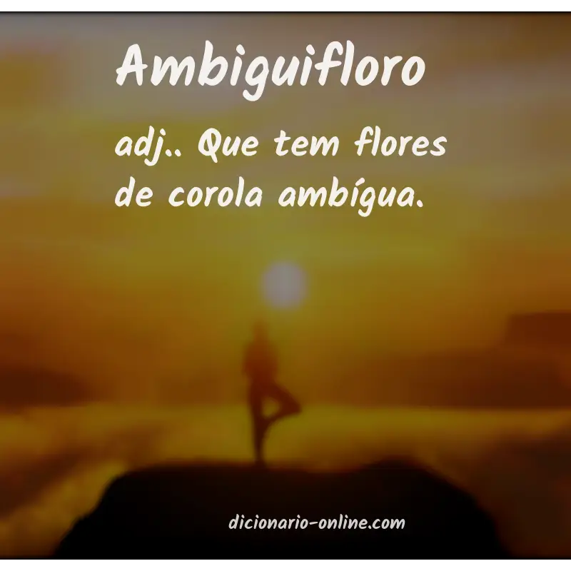 Significado de ambiguifloro