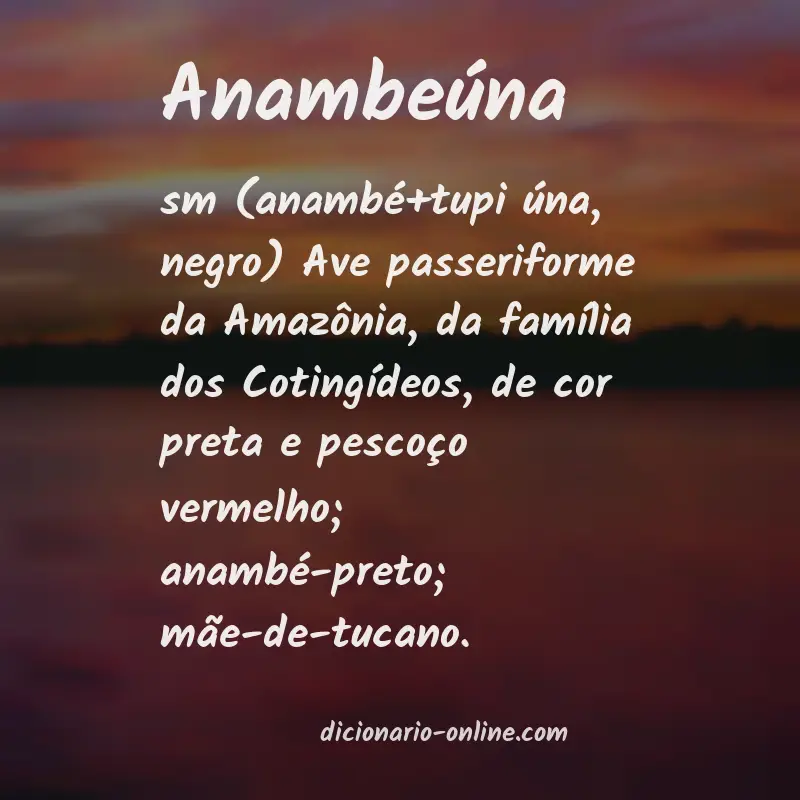 Significado de anambeúna