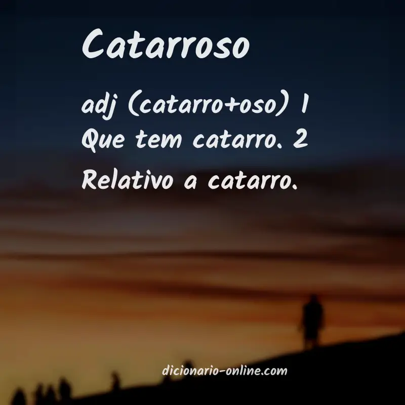 Significado de catarroso