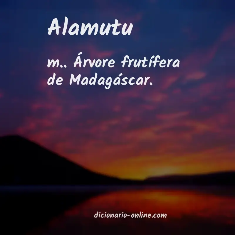 Significado de alamutu