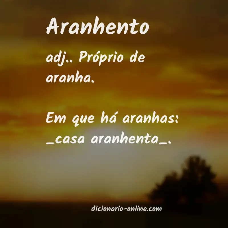 Significado de aranhento