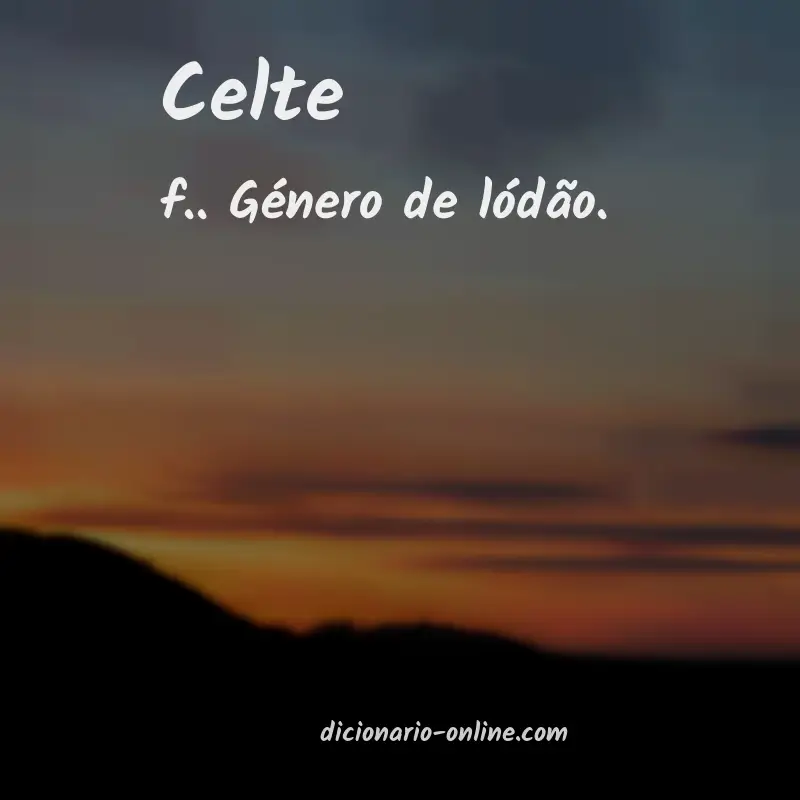 Significado de celte