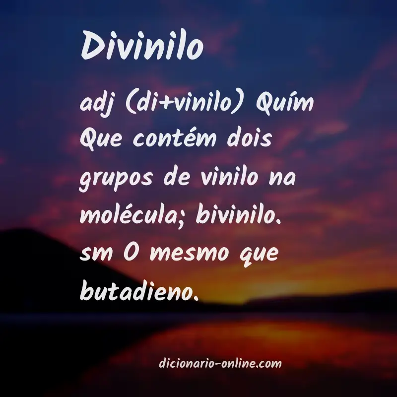 Significado de divinilo