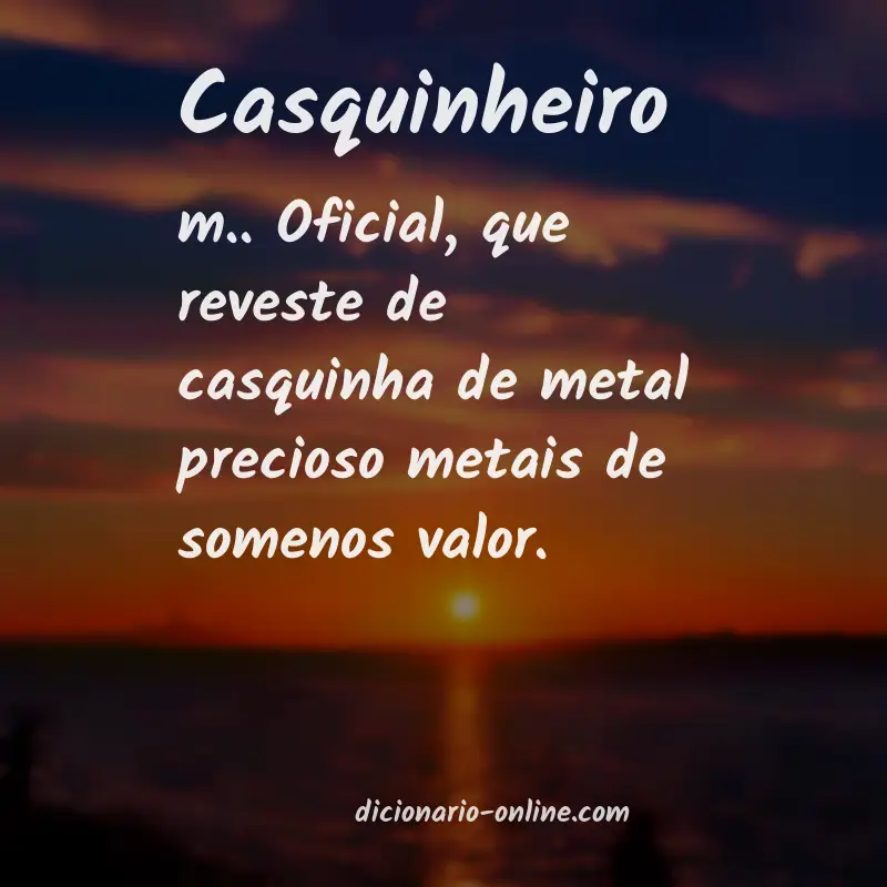 Significado de casquinheiro