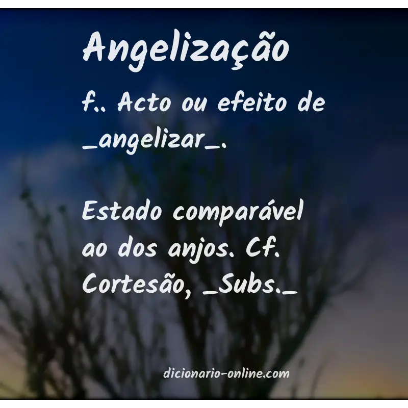 Significado de angelização
