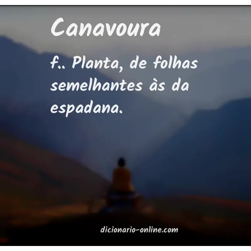 Significado de canavoura