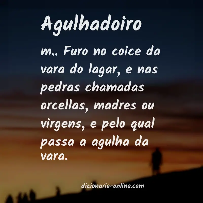 Significado de agulhadoiro