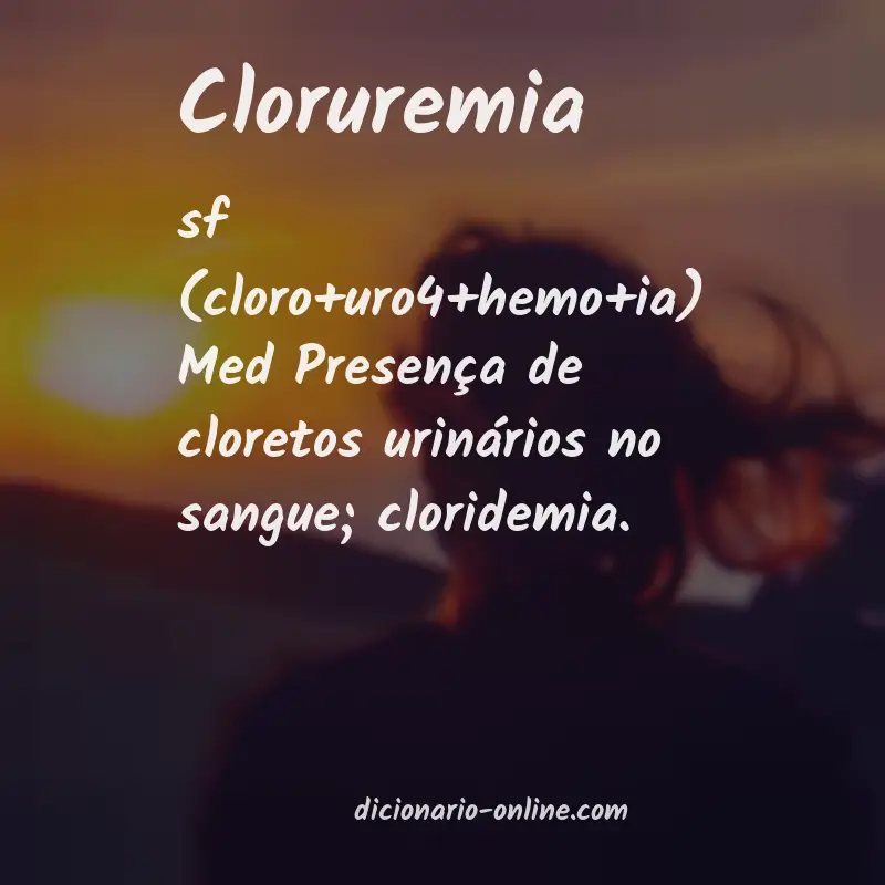 Significado de cloruremia