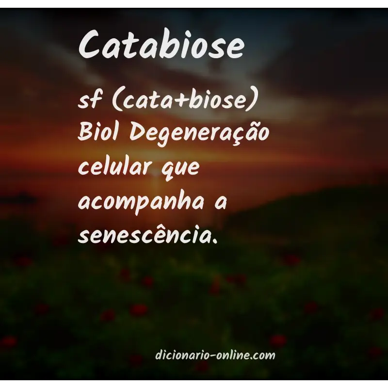 Significado de catabiose