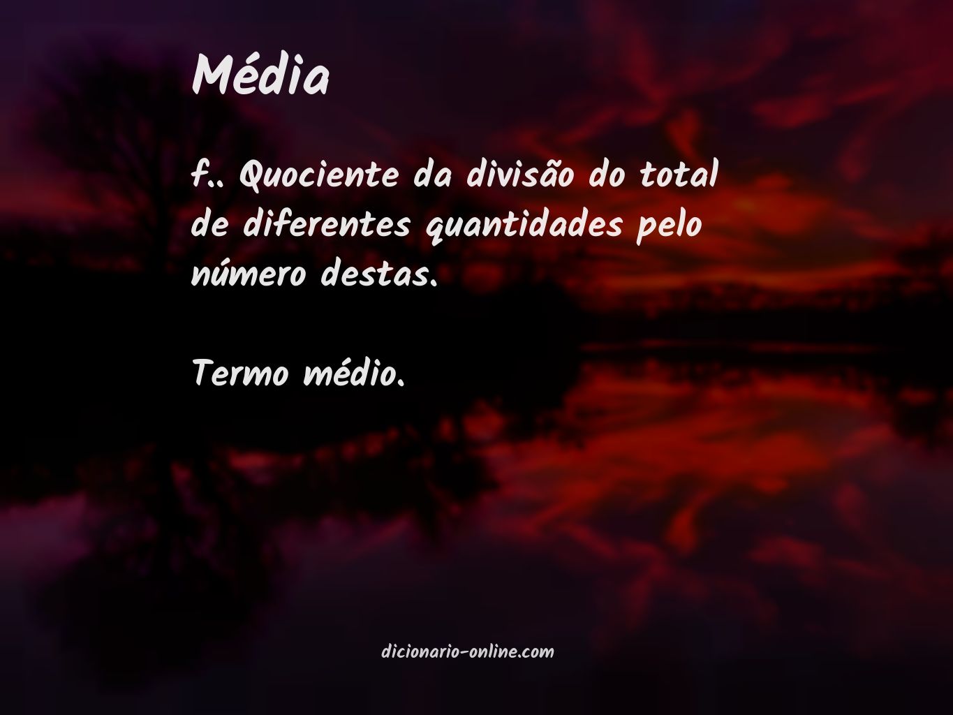 Significado de média