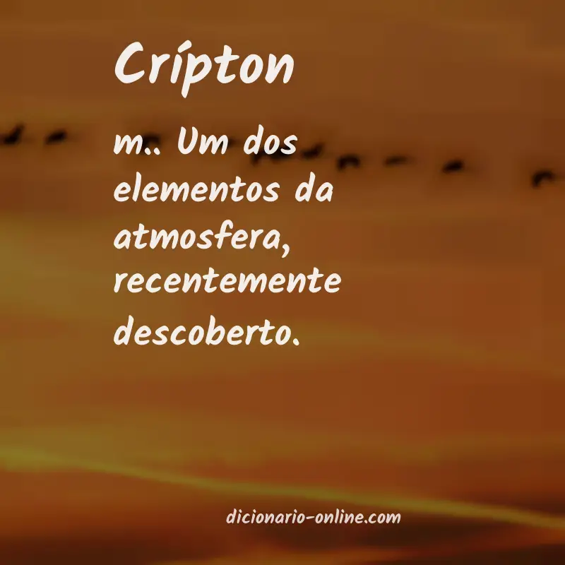Significado de crípton