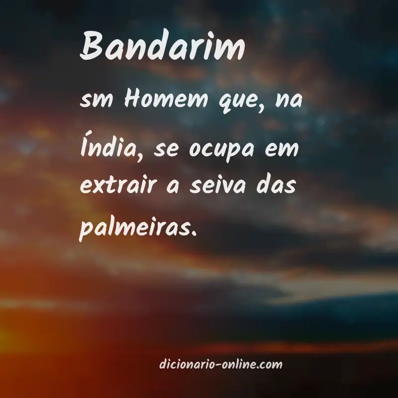 Significado de bandarim