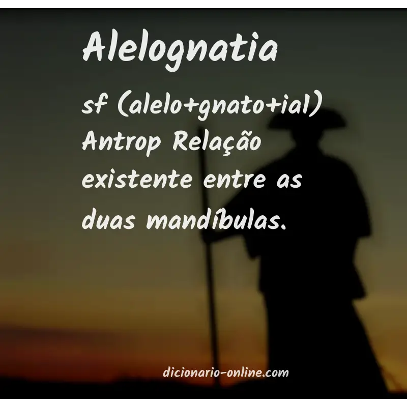 Significado de alelognatia