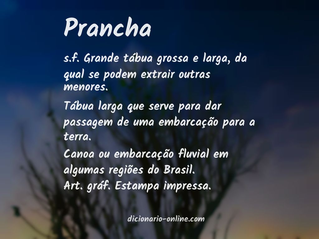 Significado de prancha