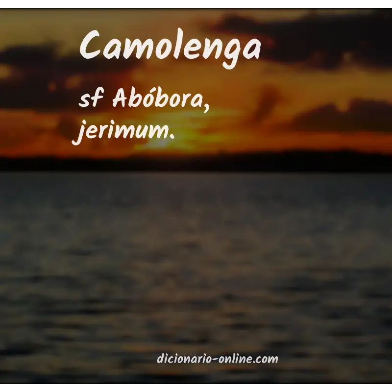 Significado de camolenga