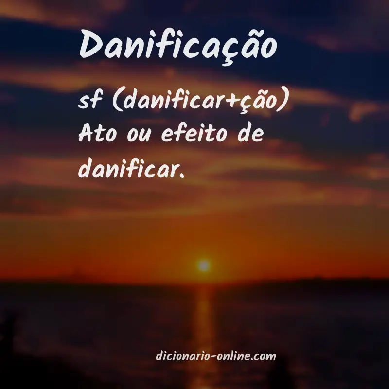 Significado de danificação