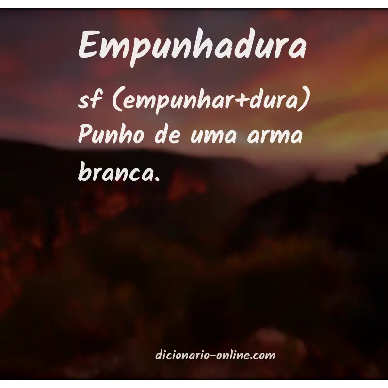 Significado de empunhadura