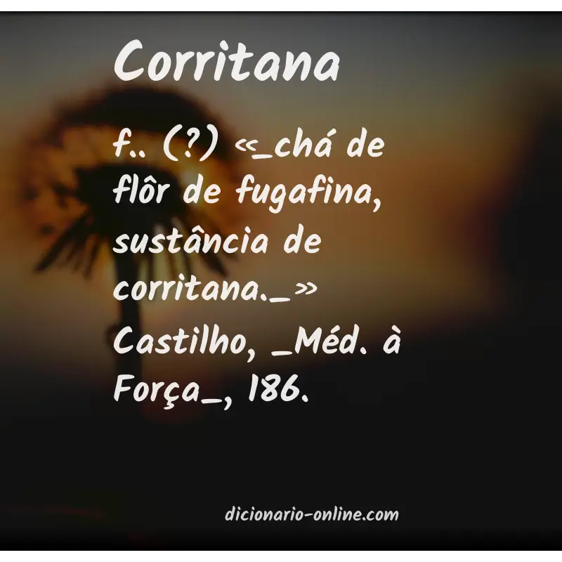 Significado de corritana