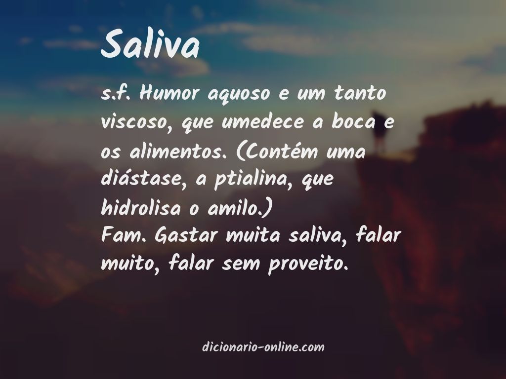 Significado de saliva