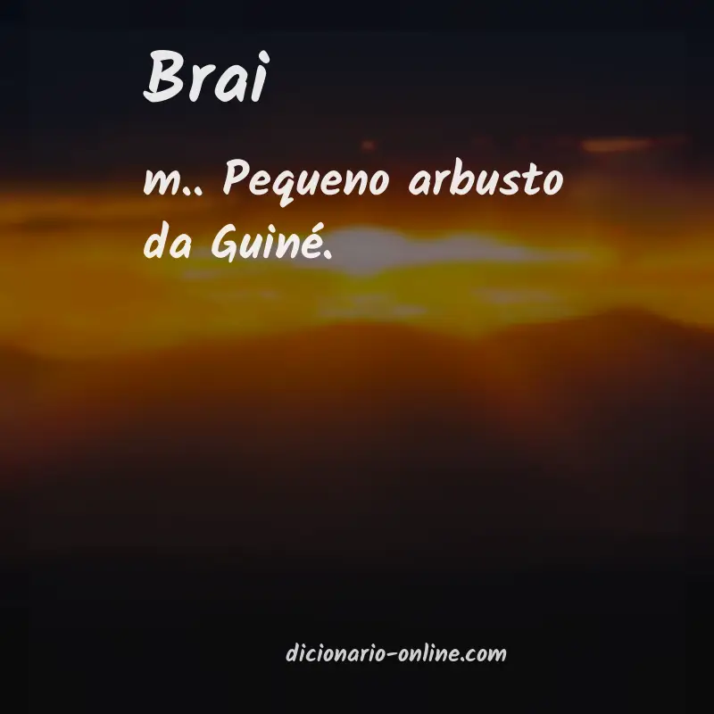 Significado de brai