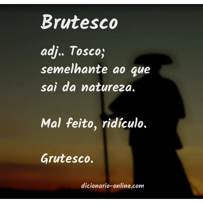 Significado de brutesco