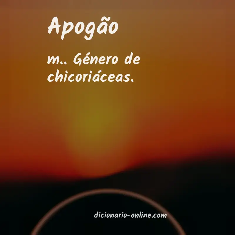 Significado de apogão