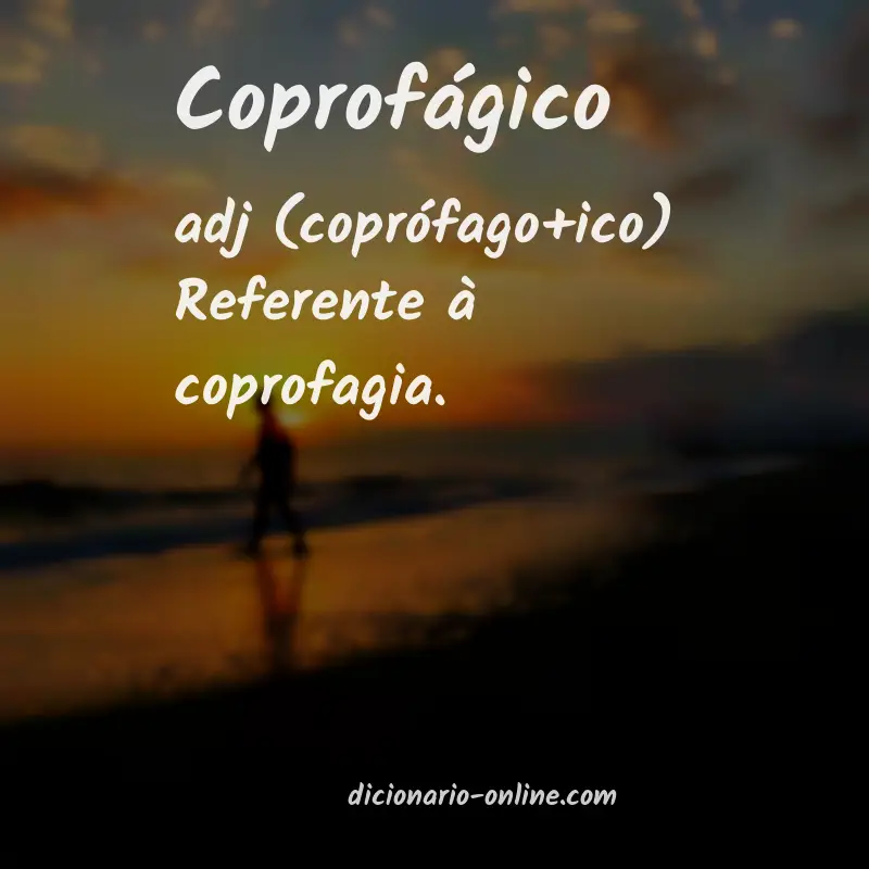 Significado de coprofágico